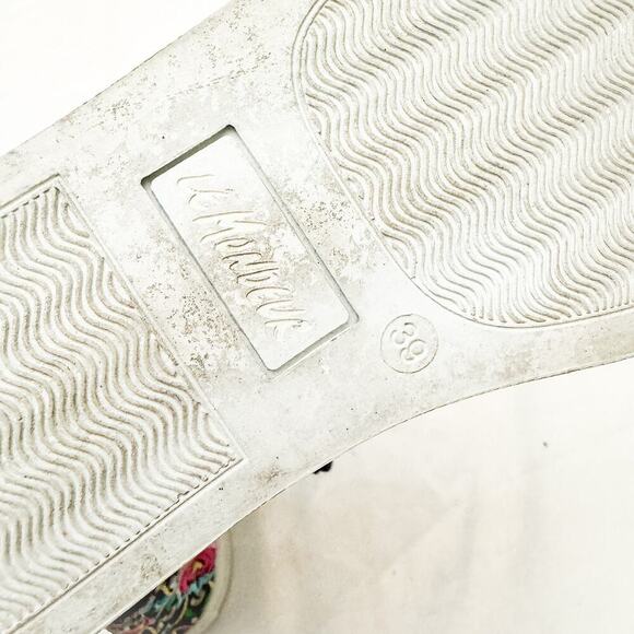 Le Mondeur The Gold Bird High Top Laced Paterned Sneaker Portugal Size 39 - Picture 5 of 8